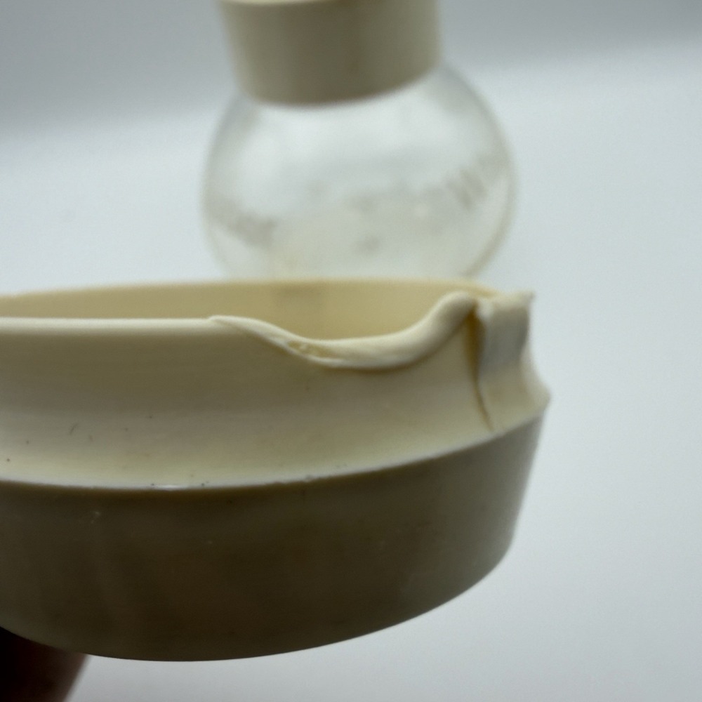 Vintage GEMCO The Whistler Glass Kettle 8 Cup Coffee Tea‎ Pot Carafe Cream - Picture 7 of 12